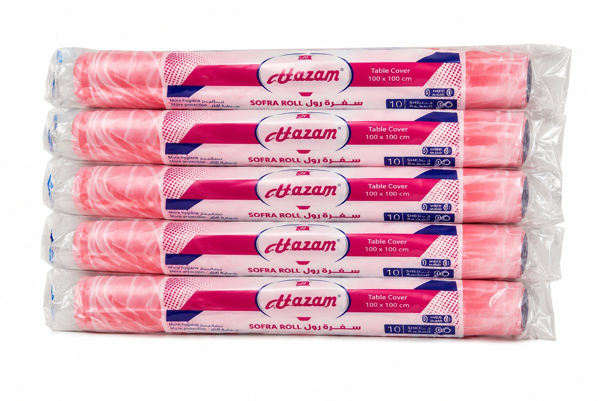 Hazam Sofra Roll 100 X100 Cm 6 X 10`S by Hazam - wholesale UAE